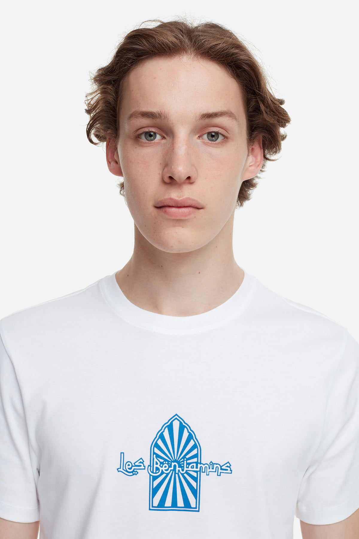 Les Benjamins Yuvarlak Yaka Baskılı T-shirt-Libas Trendy Fashion Store