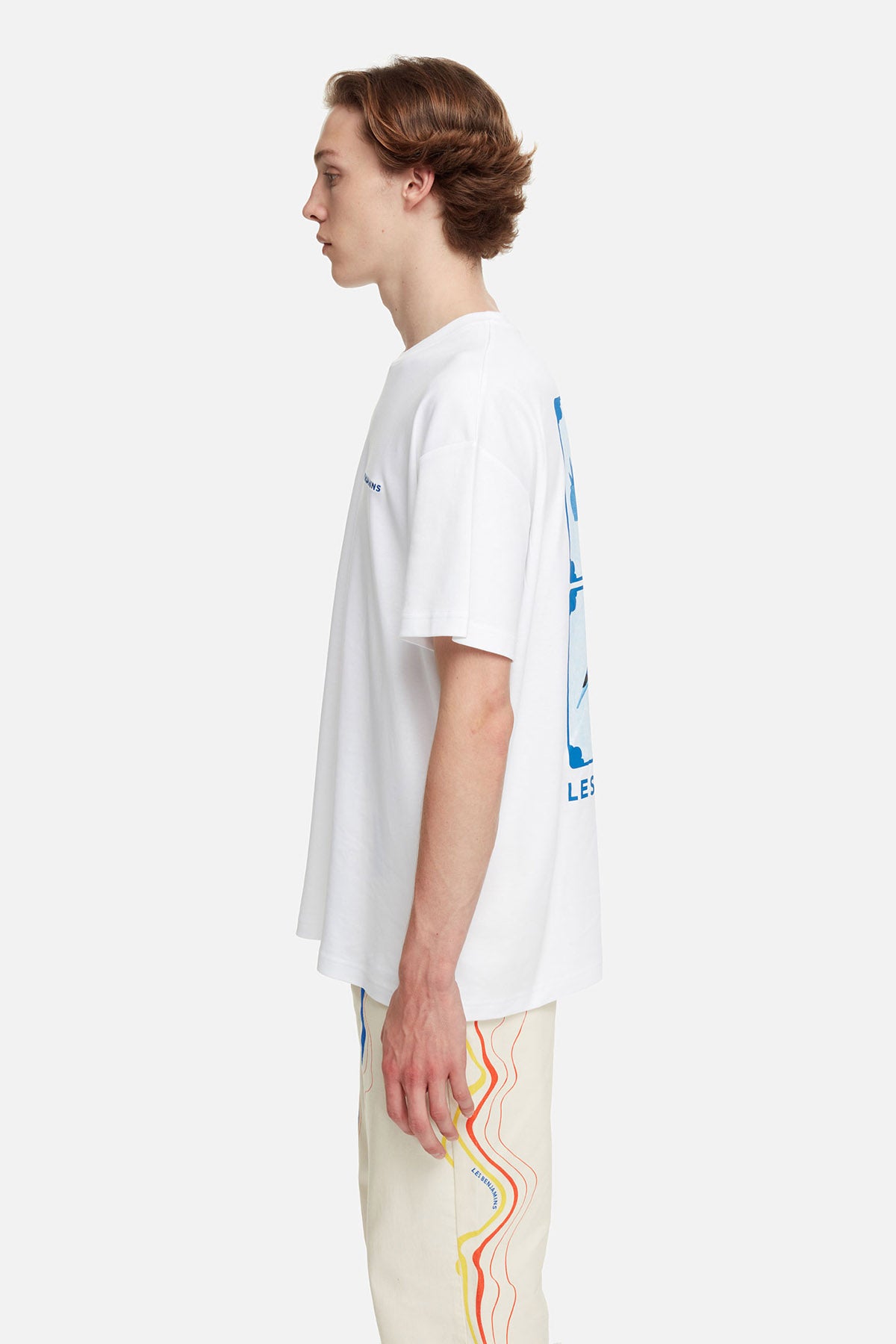 Les Benjamins Yuvarlak Yaka Baskılı T-shirt-Libas Trendy Fashion Store