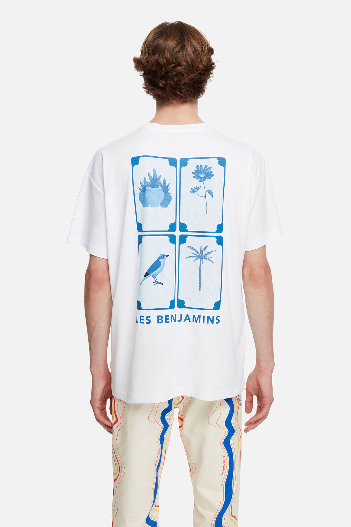 Les Benjamins Yuvarlak Yaka Baskılı T-shirt-Libas Trendy Fashion Store