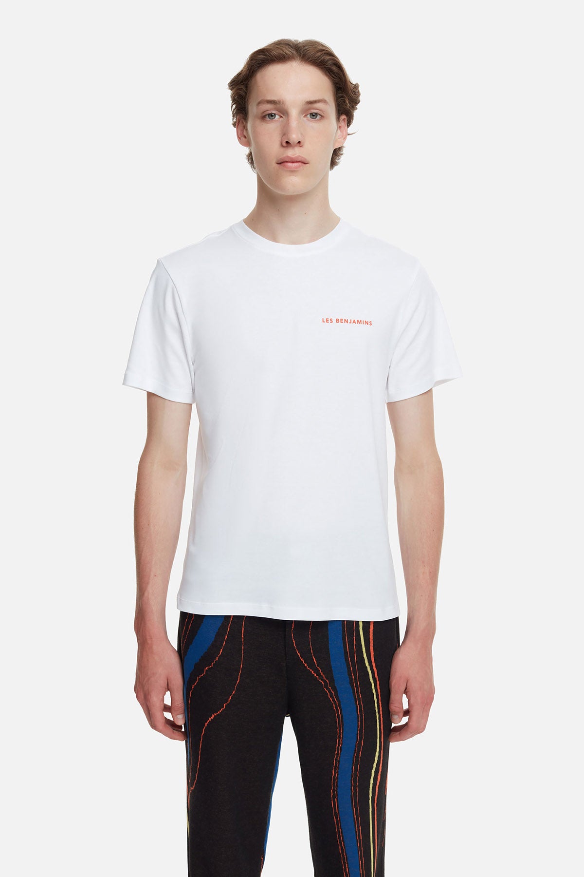 Les Benjamins Yuvarlak Yaka Baskılı T-shirt-Libas Trendy Fashion Store