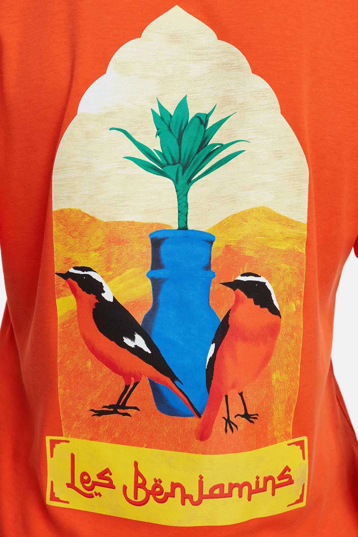 Les Benjamins Yuvarlak Yaka Baskılı T-shirt-Libas Trendy Fashion Store