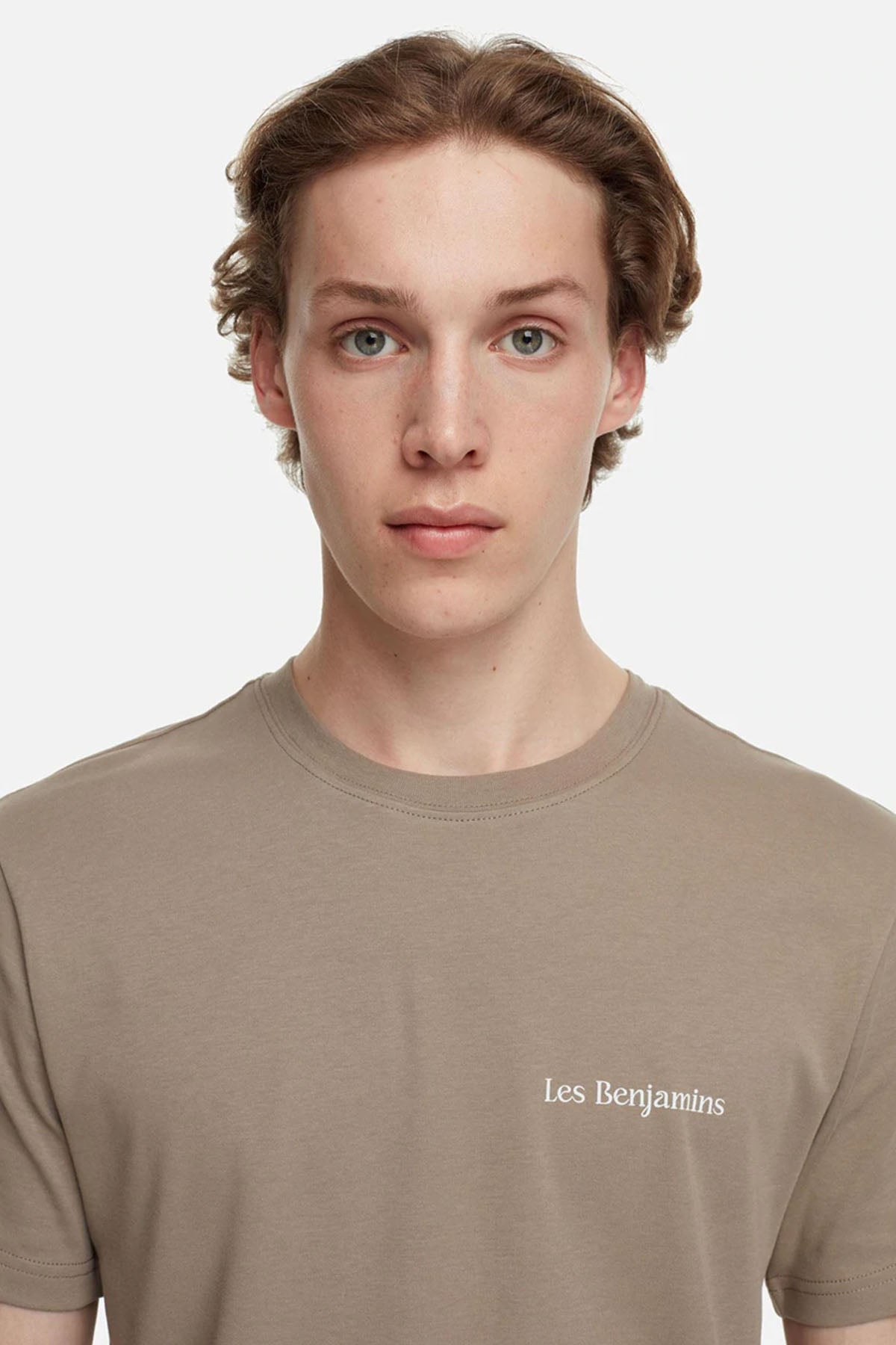 Les Benjamins Yuvarlak Yaka Sırt Desenli T-shirt-Libas Trendy Fashion Store