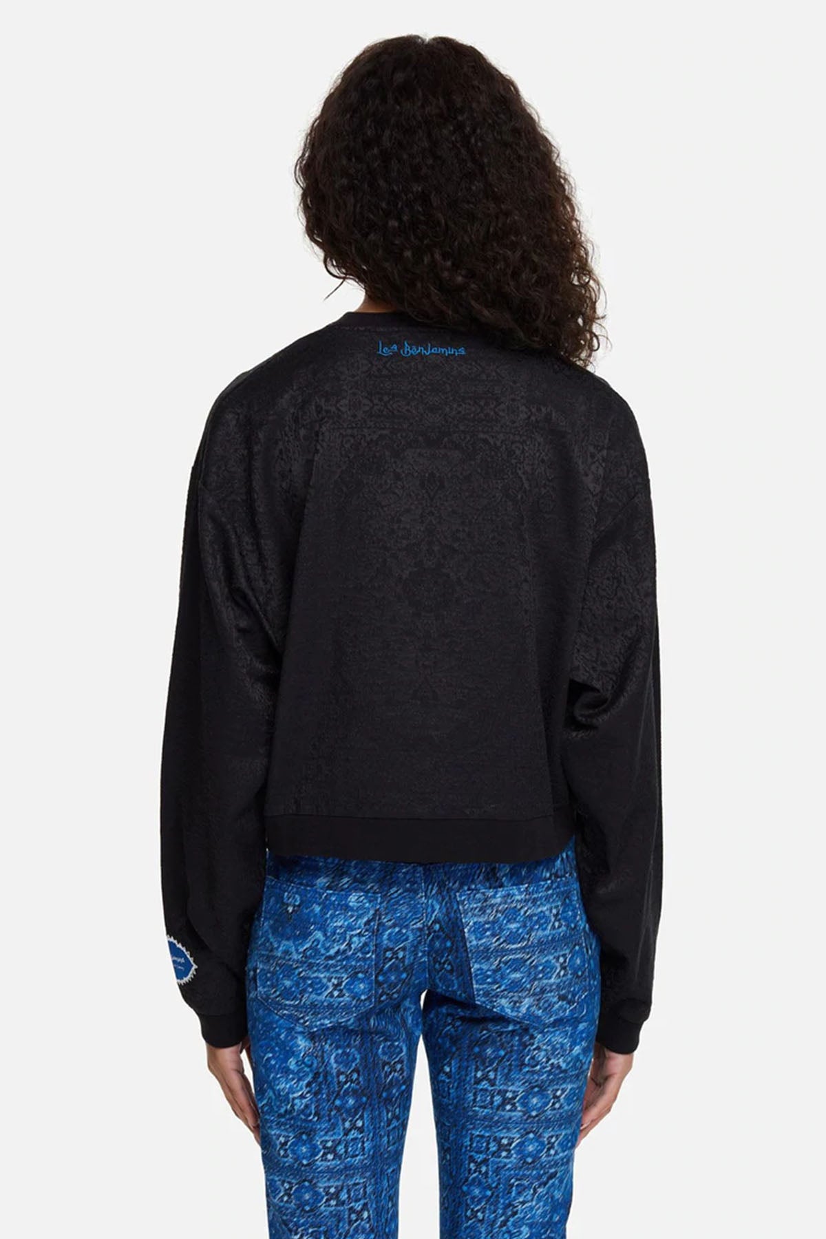 Les Benjamins Geniş Kesim Desenli Sweatshirt-Libas Trendy Fashion Store