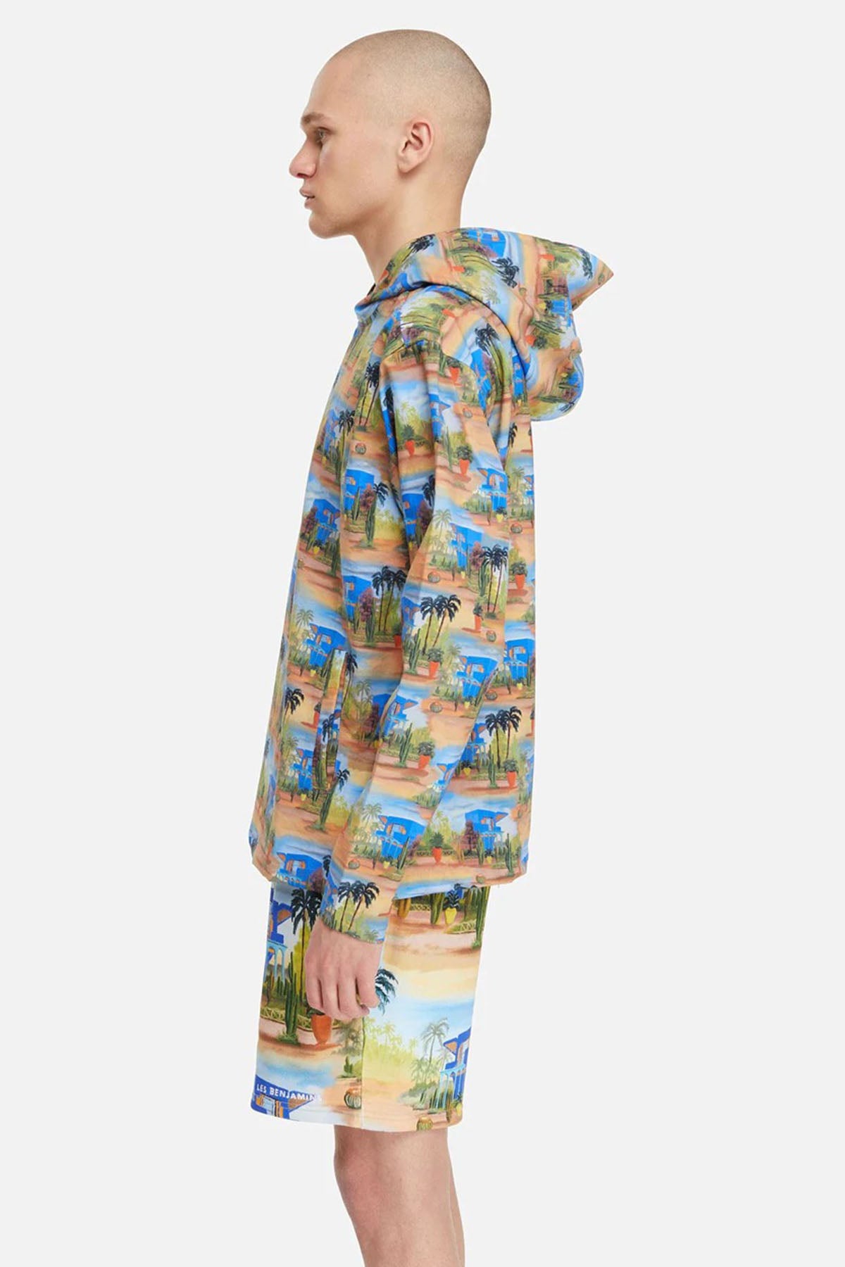 Les Benjamins Kapüşonlu Desenli Sweatshirt-Libas Trendy Fashion Store