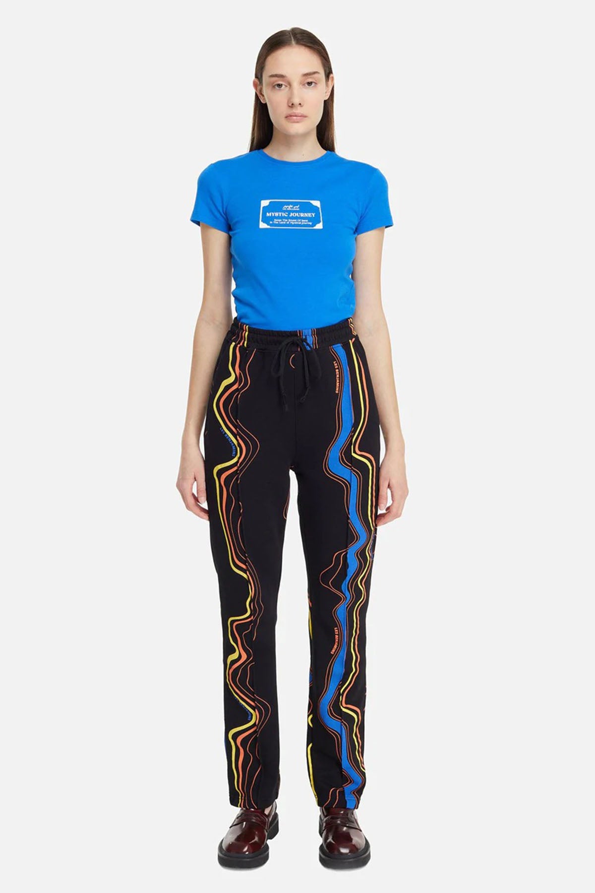 Les Benjamins Beli Lastikli Desenli Eşofman Altı-Libas Trendy Fashion Store