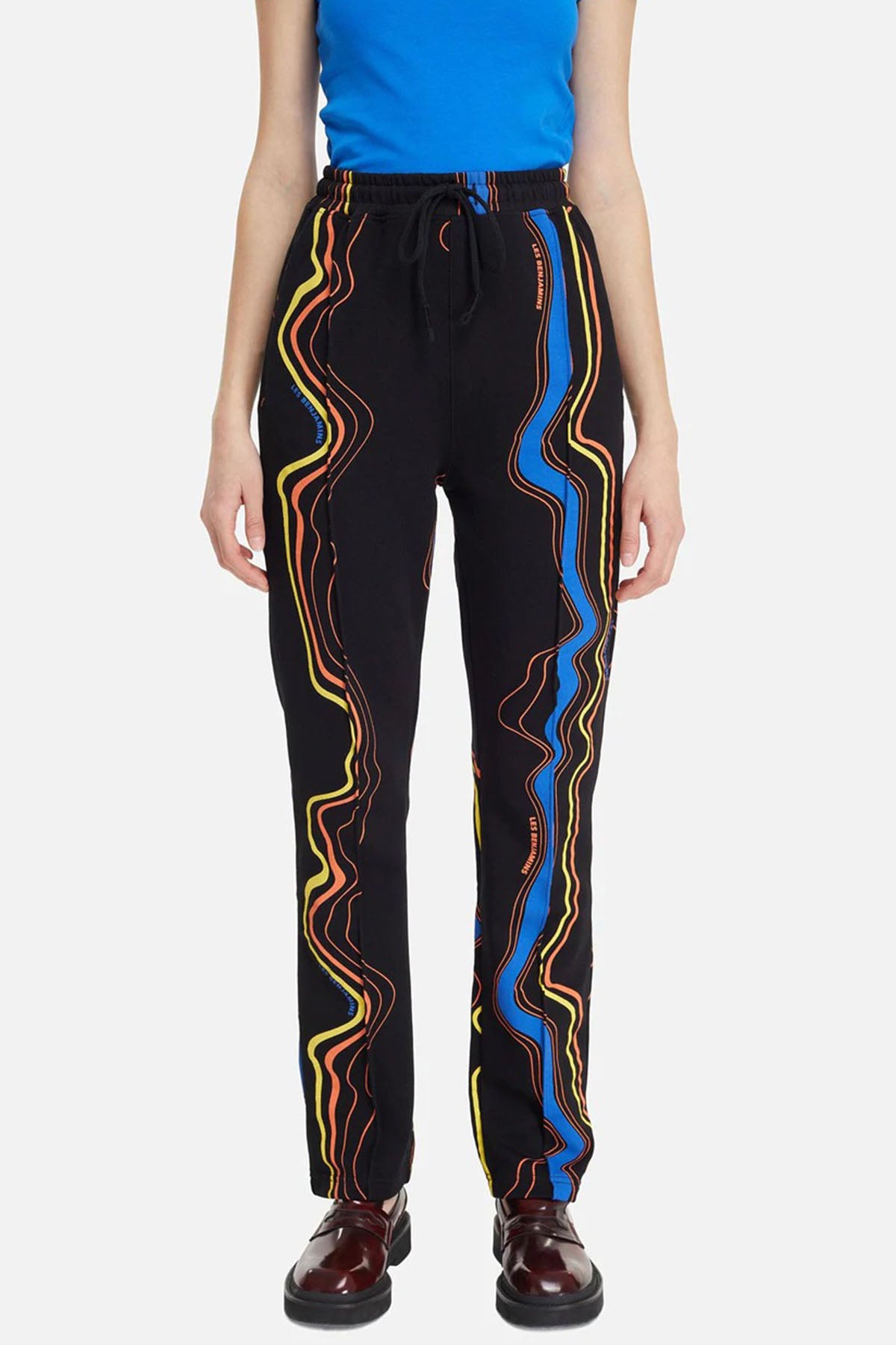 Les Benjamins Beli Lastikli Desenli Eşofman Altı-Libas Trendy Fashion Store