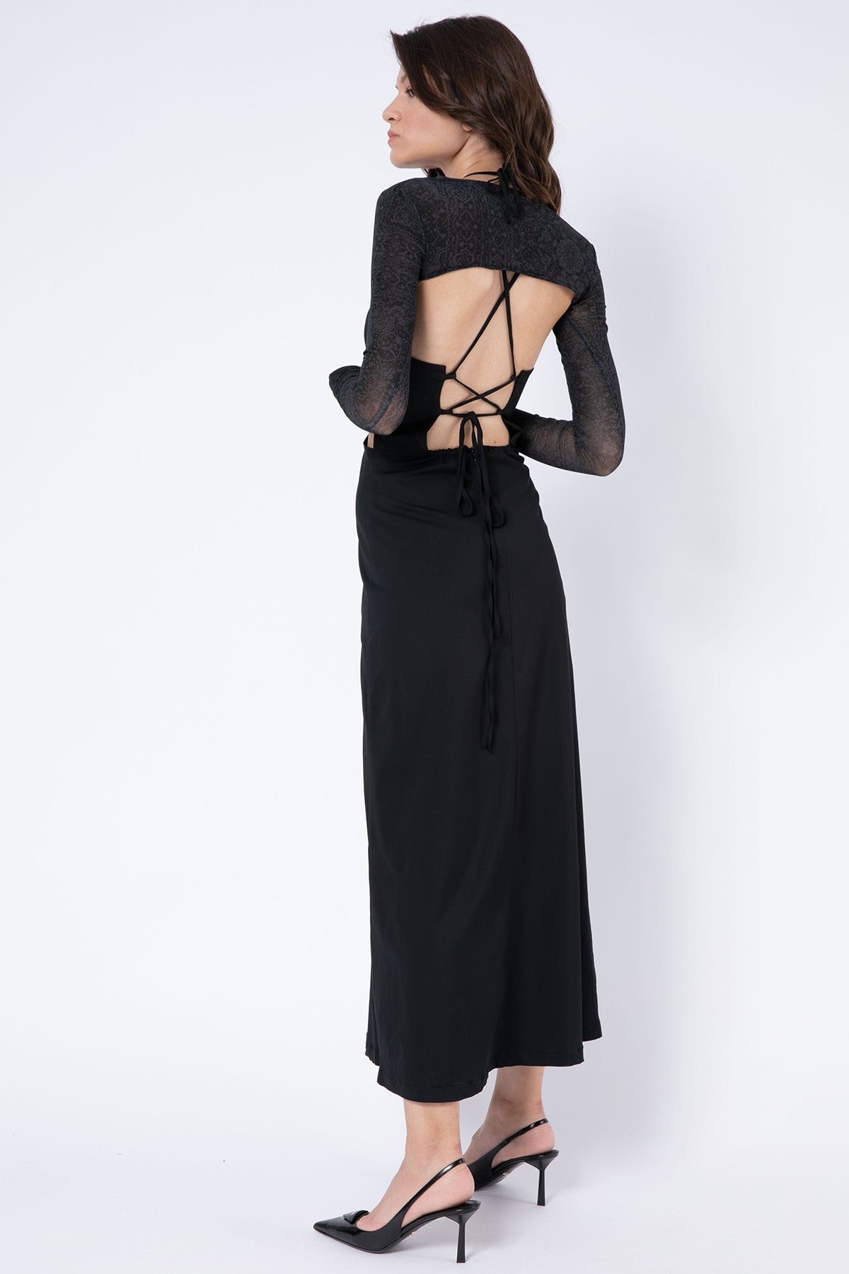 Les Benjamins Maxi Elbise-Libas Trendy Fashion Store