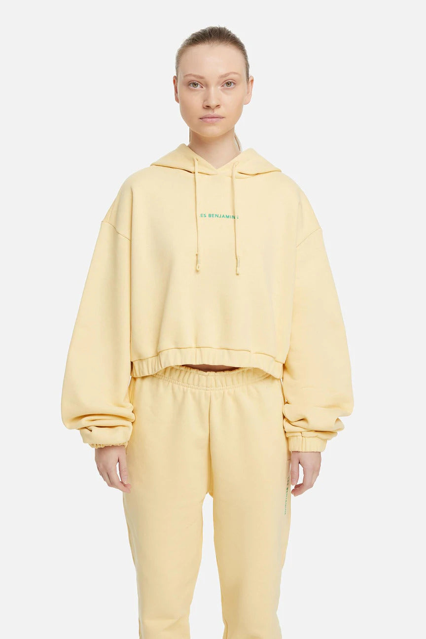 Les Benjamins Geniş Kesim Kapüşonlu Crop Sweatshirt-Libas Trendy Fashion Store