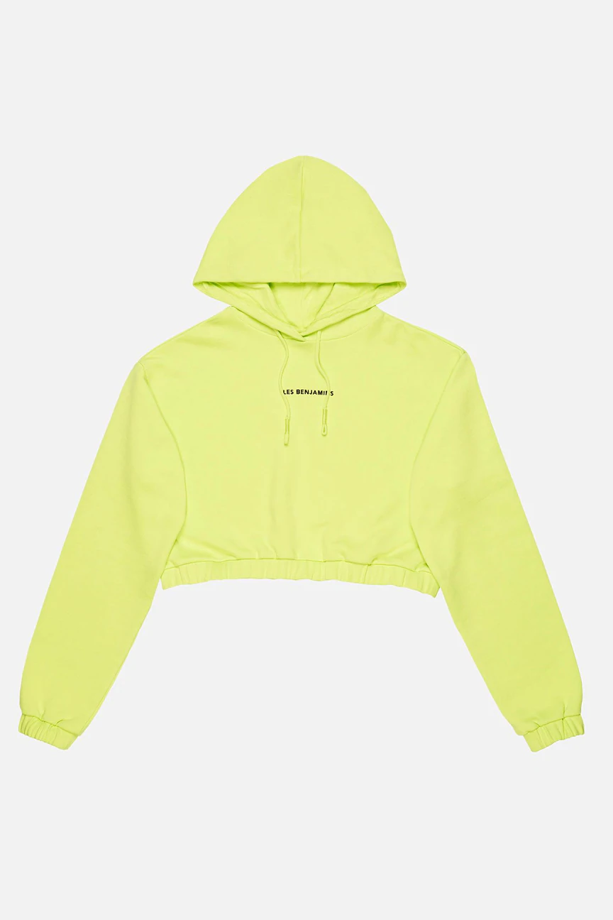 Les Benjamins Geniş Kesim Kapüşonlu Crop Sweatshirt-Libas Trendy Fashion Store