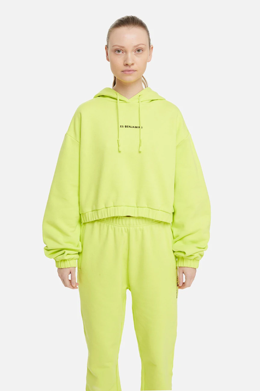 Les Benjamins Geniş Kesim Kapüşonlu Crop Sweatshirt-Libas Trendy Fashion Store