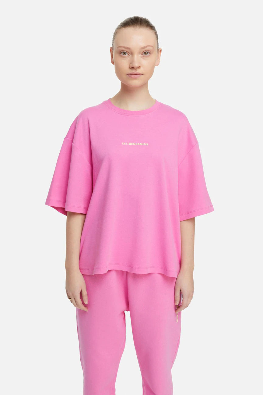 Les Benjamins Geniş Kesim Logolu T-shirt-Libas Trendy Fashion Store