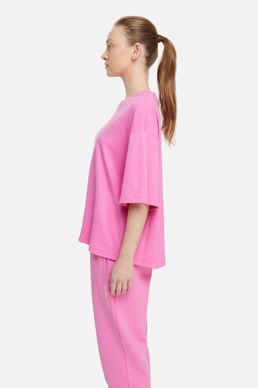 Les Benjamins Geniş Kesim Logolu T-shirt-Libas Trendy Fashion Store