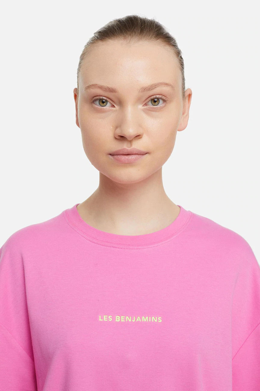 Les Benjamins Geniş Kesim Logolu T-shirt-Libas Trendy Fashion Store