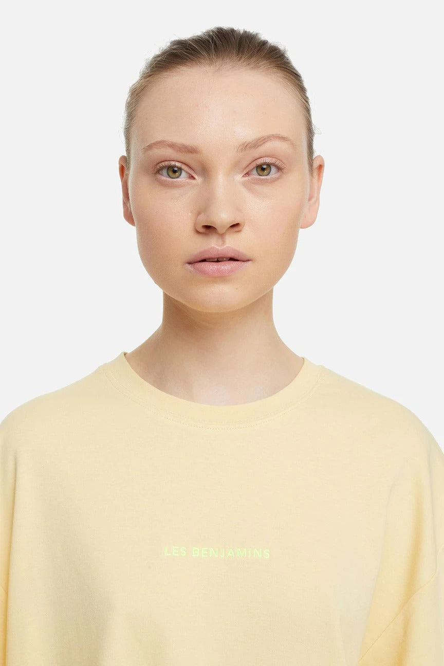 Les Benjamins Geniş Kesim Logolu T-shirt-Libas Trendy Fashion Store