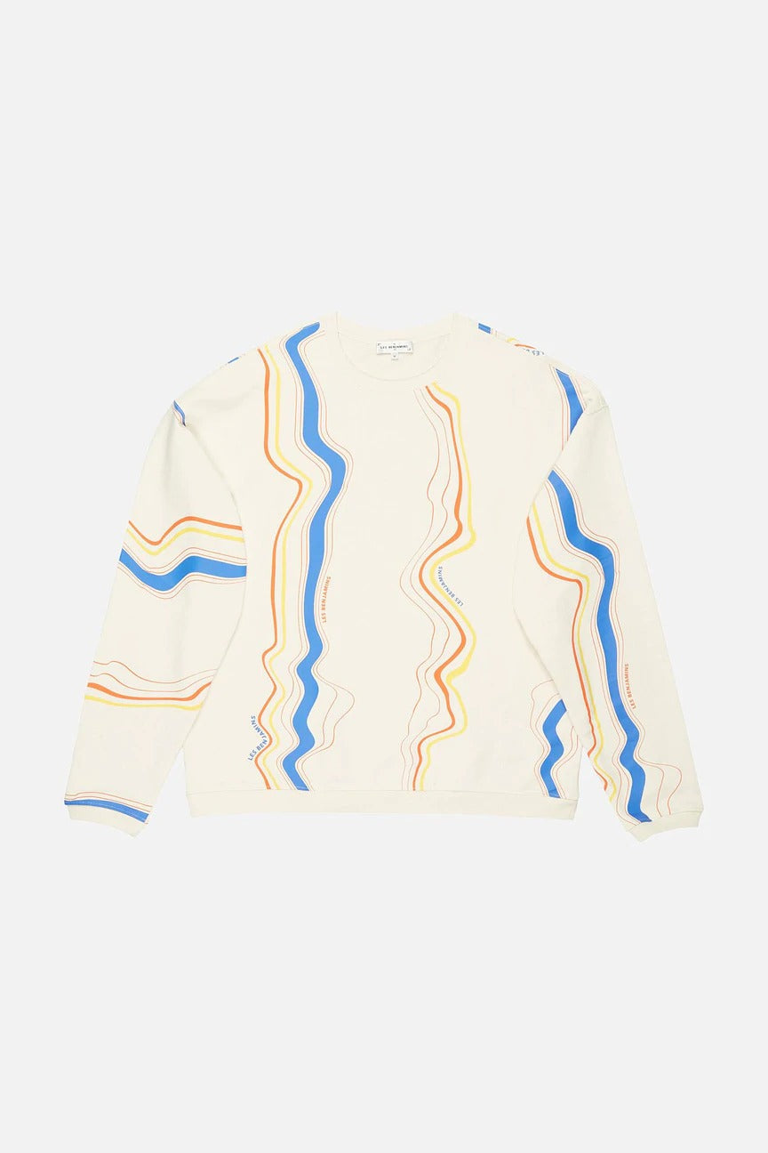 Les Benjamins Geniş Kesim Desenli Sweatshirt-Libas Trendy Fashion Store