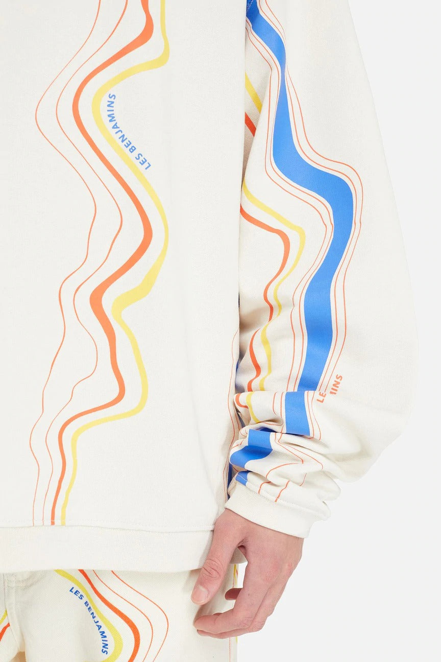 Les Benjamins Geniş Kesim Desenli Sweatshirt-Libas Trendy Fashion Store