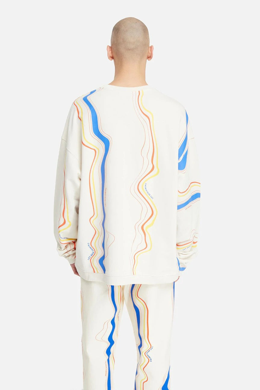 Les Benjamins Geniş Kesim Desenli Sweatshirt-Libas Trendy Fashion Store