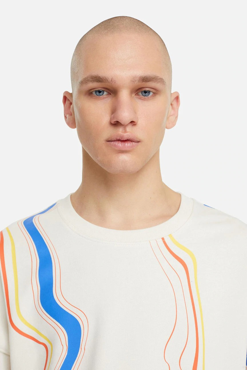 Les Benjamins Geniş Kesim Desenli Sweatshirt-Libas Trendy Fashion Store