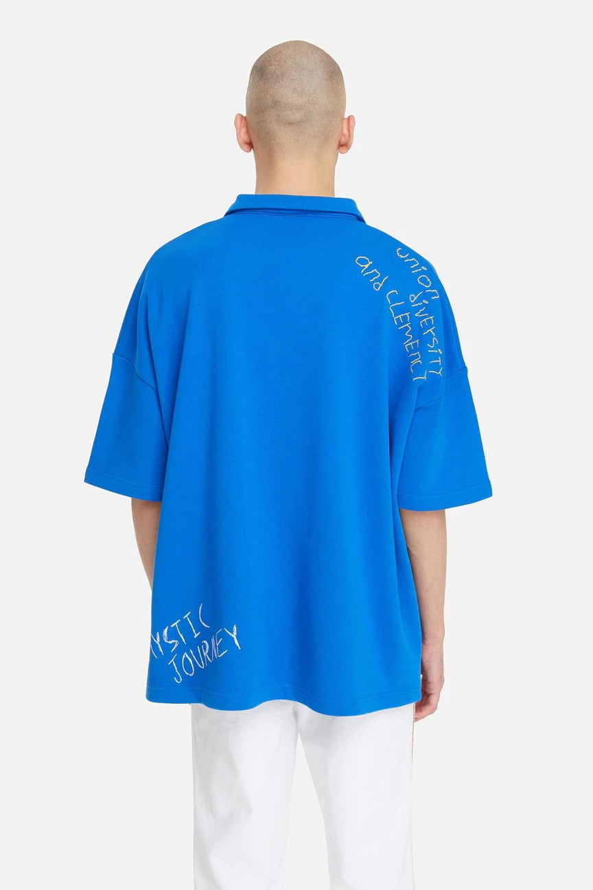 Les Benjamins Geniş Kesim Logolu Polo Yaka T-shirt-Libas Trendy Fashion Store