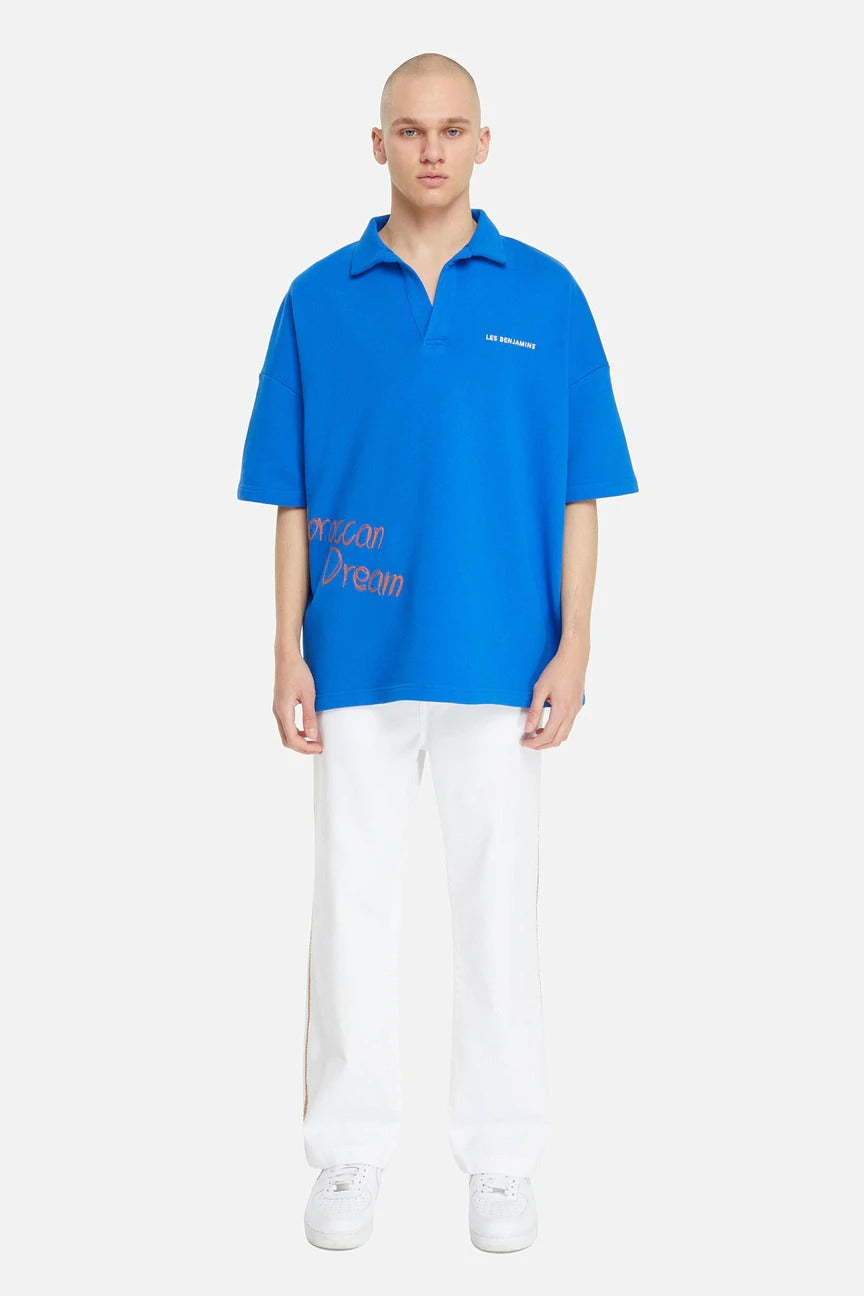 Les Benjamins Geniş Kesim Logolu Polo Yaka T-shirt-Libas Trendy Fashion Store