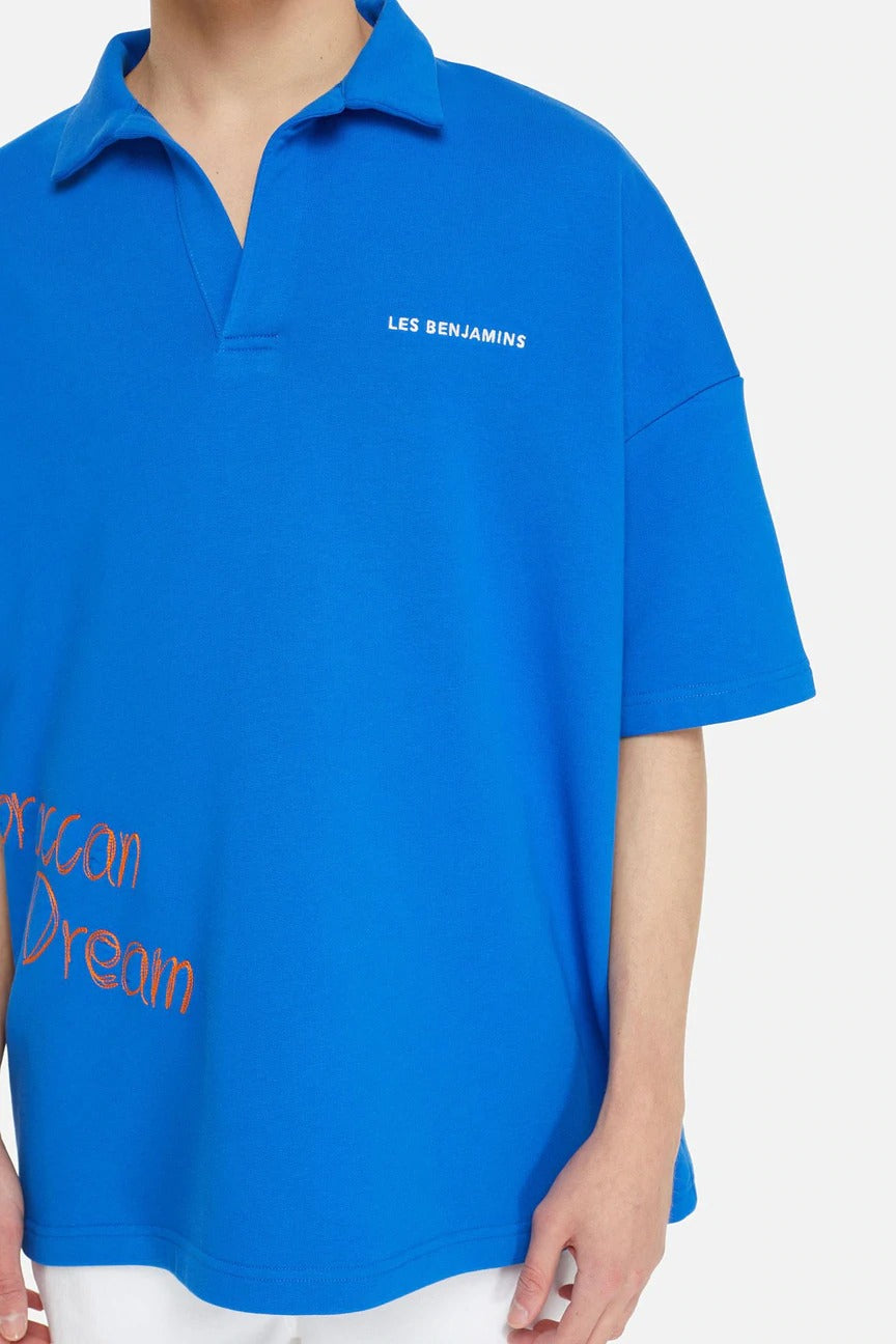 Les Benjamins Geniş Kesim Logolu Polo Yaka T-shirt-Libas Trendy Fashion Store