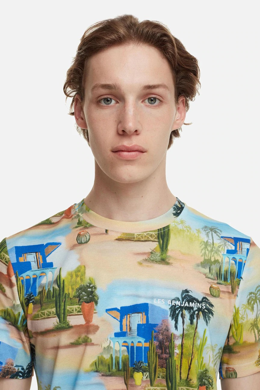 Les Benjamins Regular Fit Desenli T-shirt-Libas Trendy Fashion Store