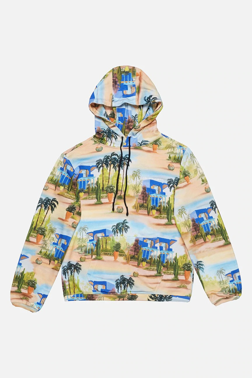 Les Benjamins Desenli Kapüşonlu Sweatshirt-Libas Trendy Fashion Store