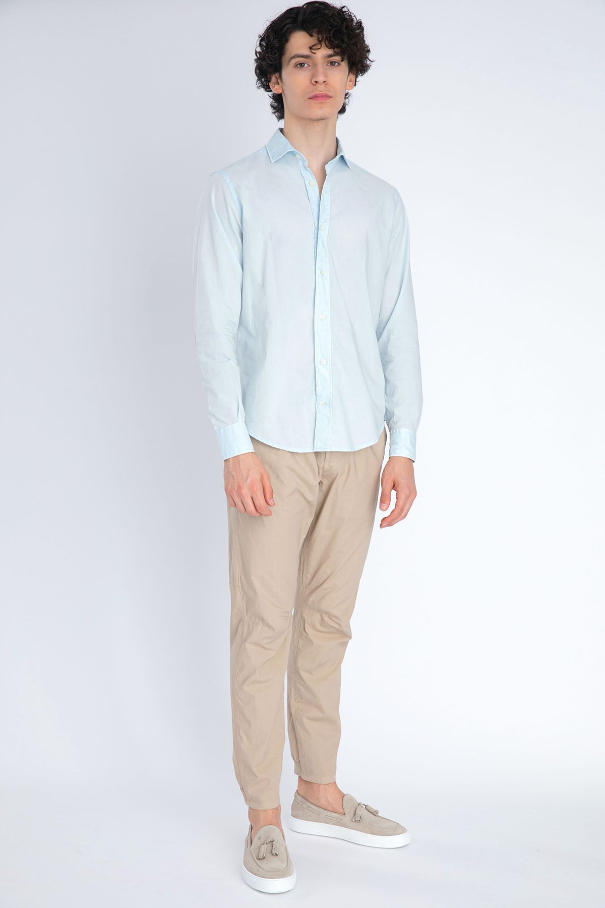 Fradi Fransız Yaka Yıkamalı Gömlek-Libas Trendy Fashion Store