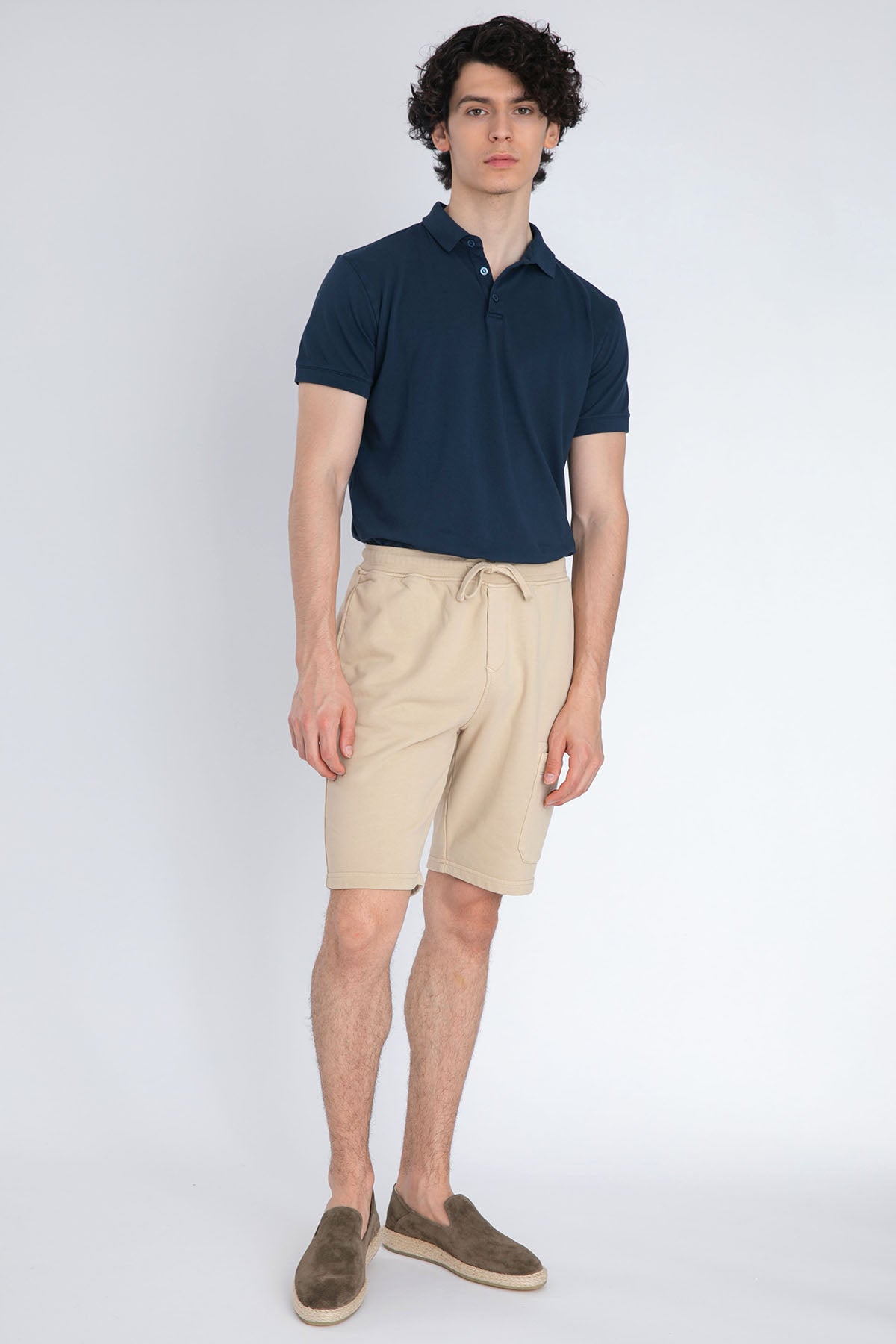 Fradi Kargo Cepli Beli Lastikli Penye Şort-Libas Trendy Fashion Store