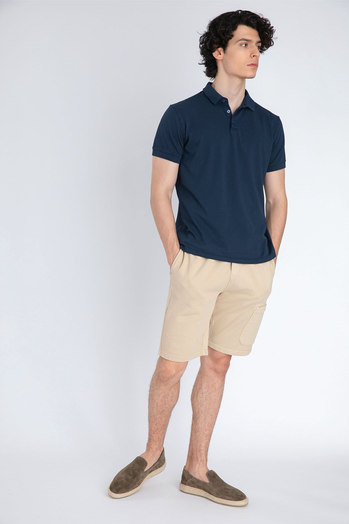 Fradi Kargo Cepli Beli Lastikli Penye Şort-Libas Trendy Fashion Store