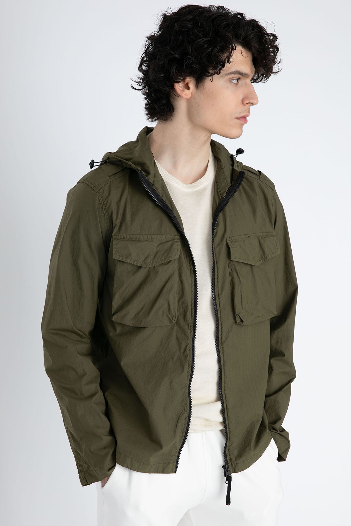 Fradi Cep Detaylı Fermuarlı Kapüşonlu İnce Spor Ceket-Libas Trendy Fashion Store