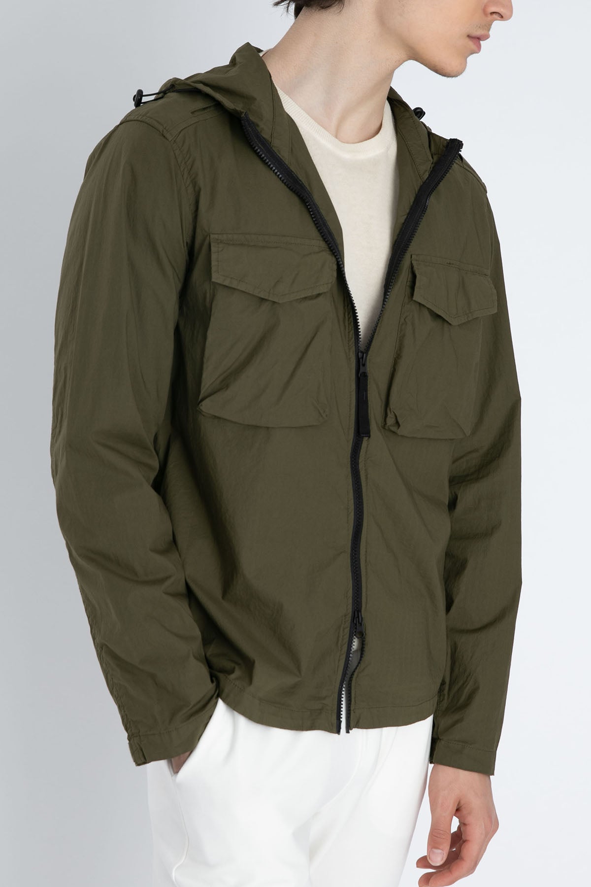 Fradi Cep Detaylı Fermuarlı Kapüşonlu İnce Spor Ceket-Libas Trendy Fashion Store