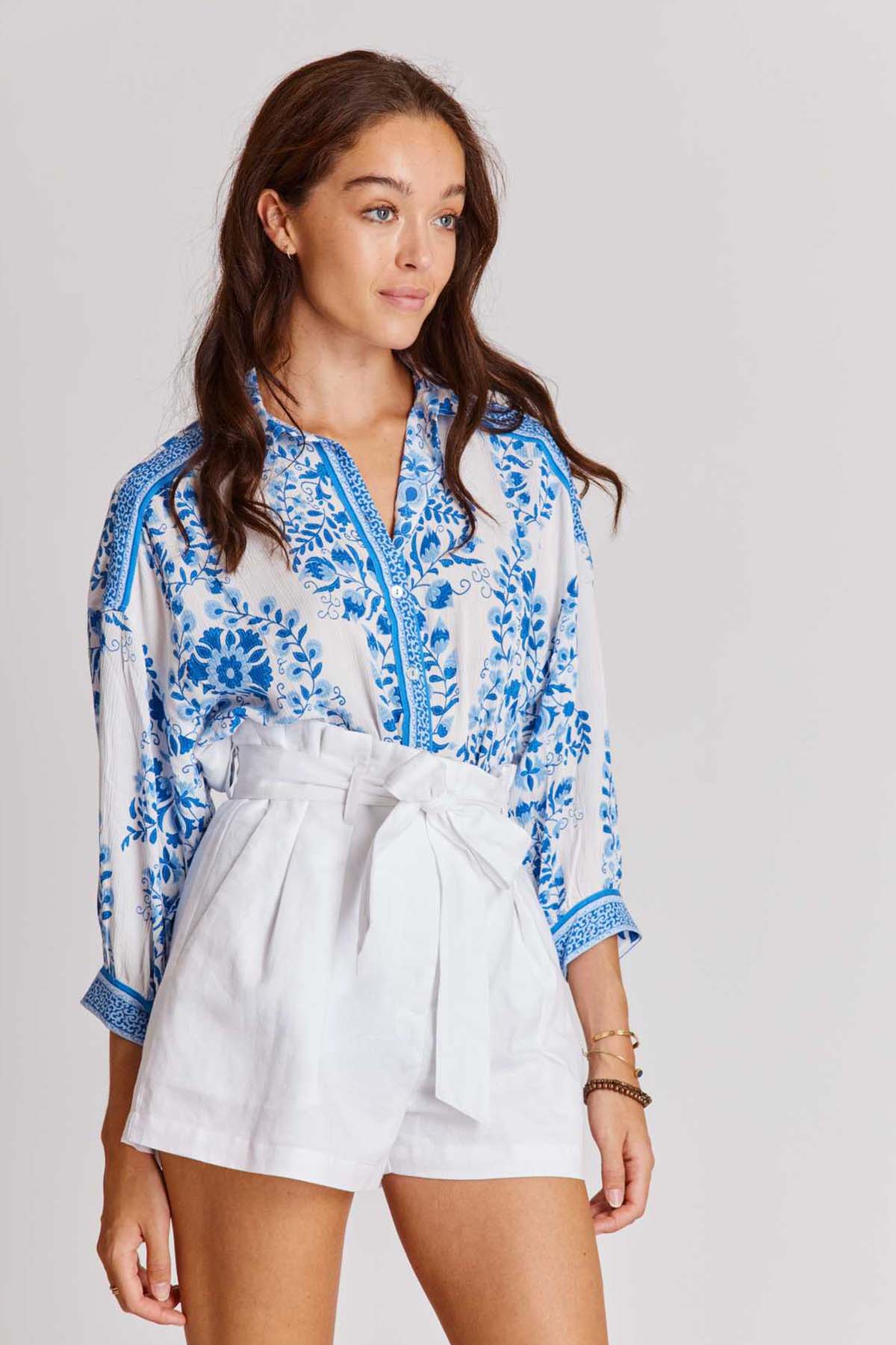 Rene Derhy Truvakar Kol Floral Desenli Gömlek-Libas Trendy Fashion Store