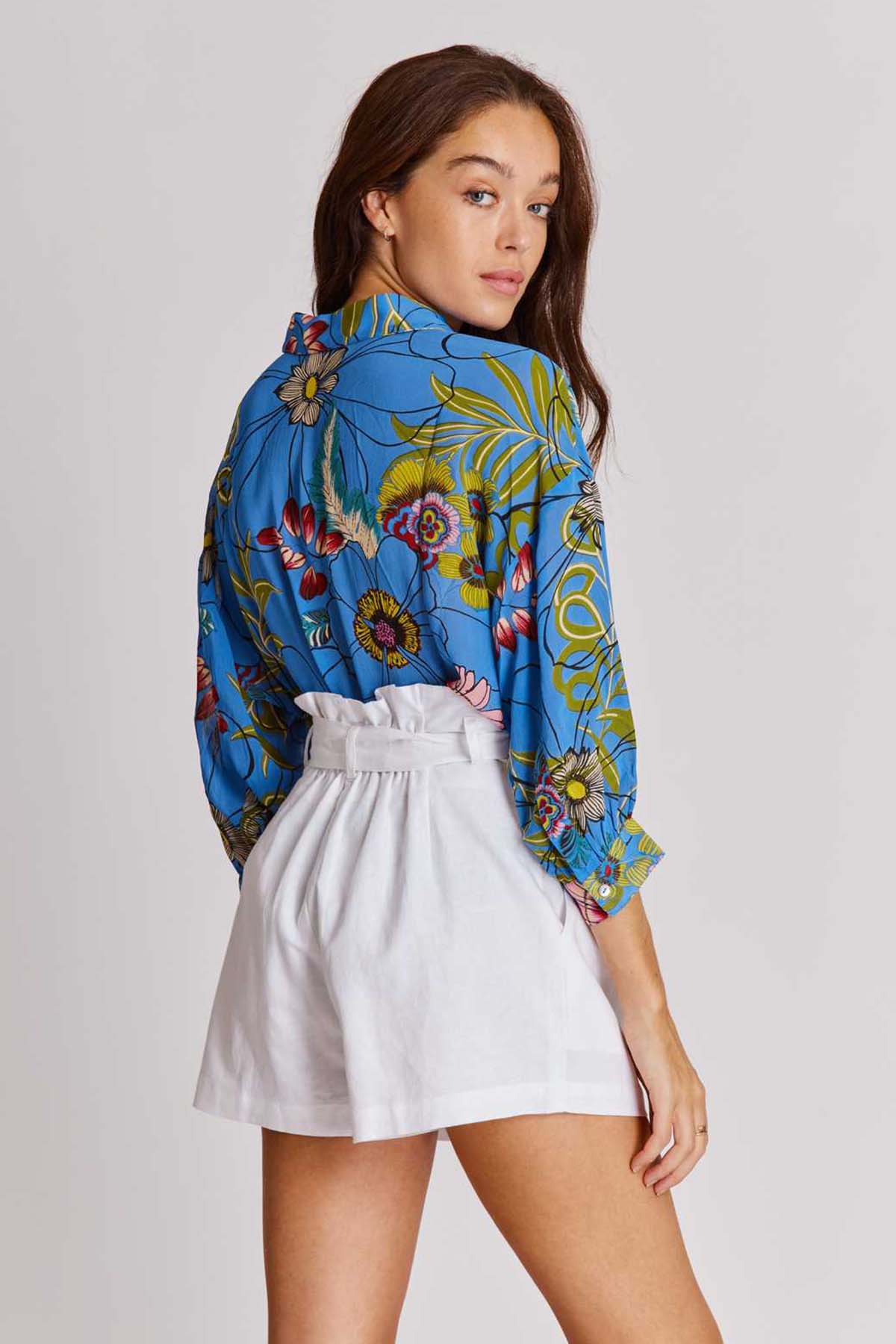 Rene Derhy Despina Renkli Çiçek Desenli Gömlek-Libas Trendy Fashion Store