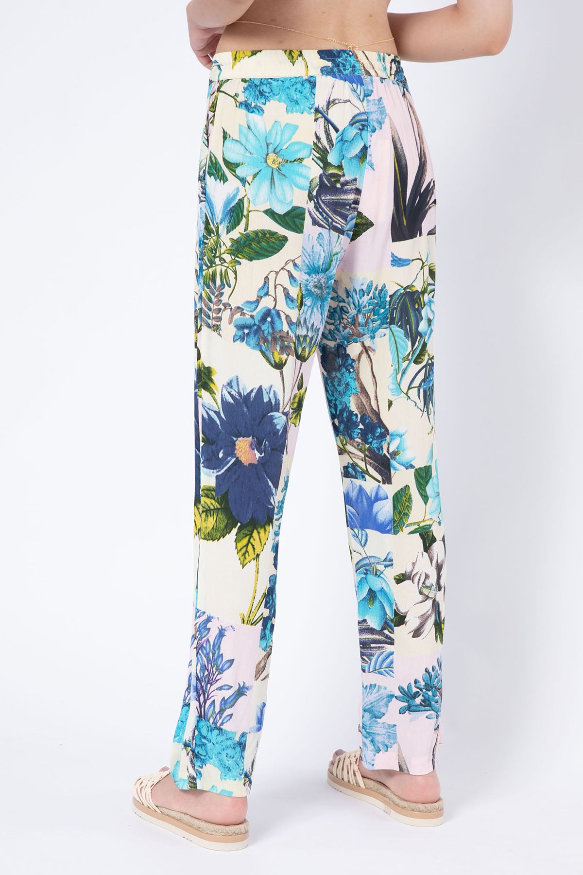 Rene Derhy Margaret Beli Lastikli Desenli Pantolon-Libas Trendy Fashion Store