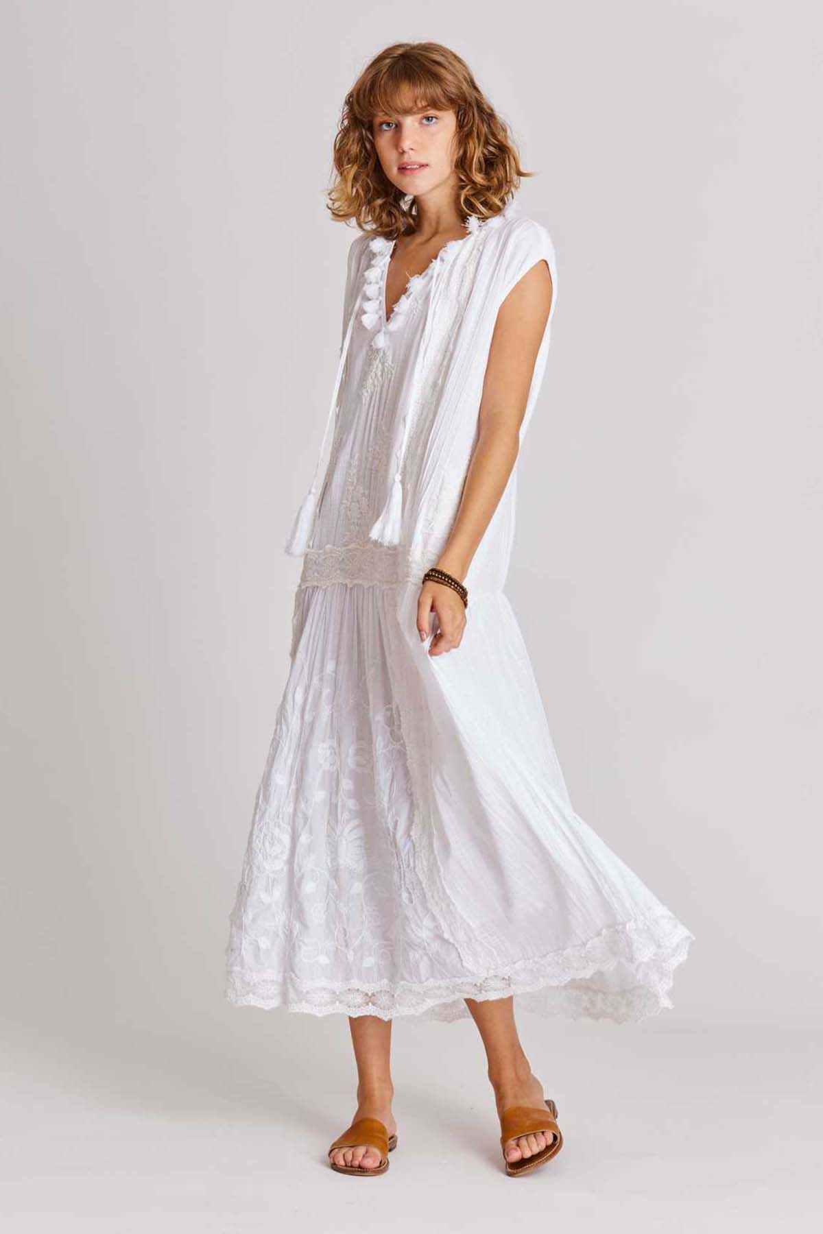 Rene Derhy Bastelica Fistolu Maxi Elbise-Libas Trendy Fashion Store