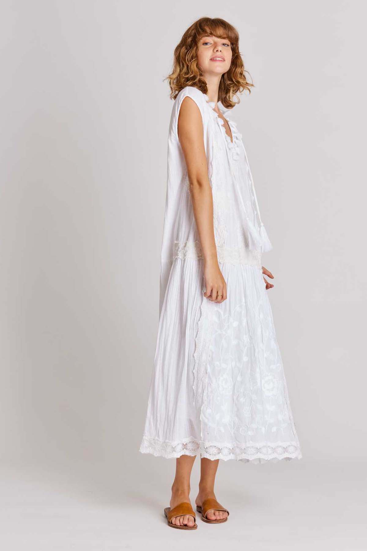 Rene Derhy Bastelica Fistolu Maxi Elbise-Libas Trendy Fashion Store