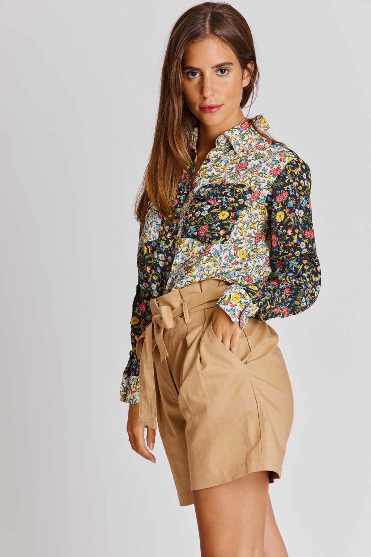 Rene Derhy Delia Cep Detaylı Çiçek Desenli Gömlek-Libas Trendy Fashion Store