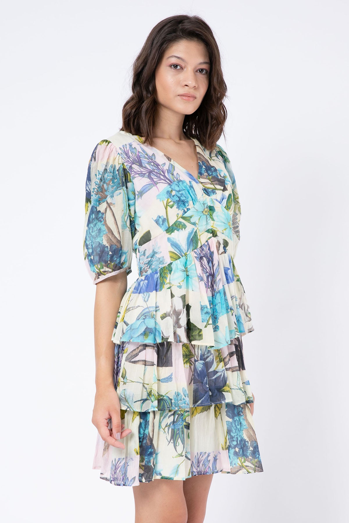 Rene Derhy Albi V Yaka Dizüstü Elbise-Libas Trendy Fashion Store