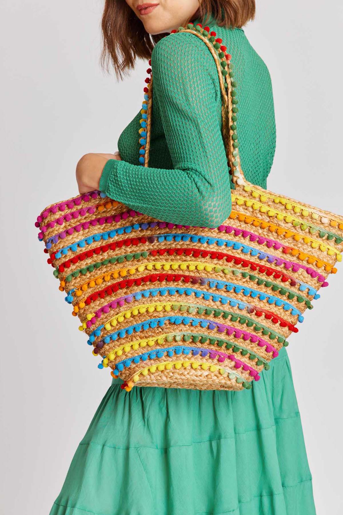 Rene Derhy Thunder Hasır Örgü Çanta-Libas Trendy Fashion Store