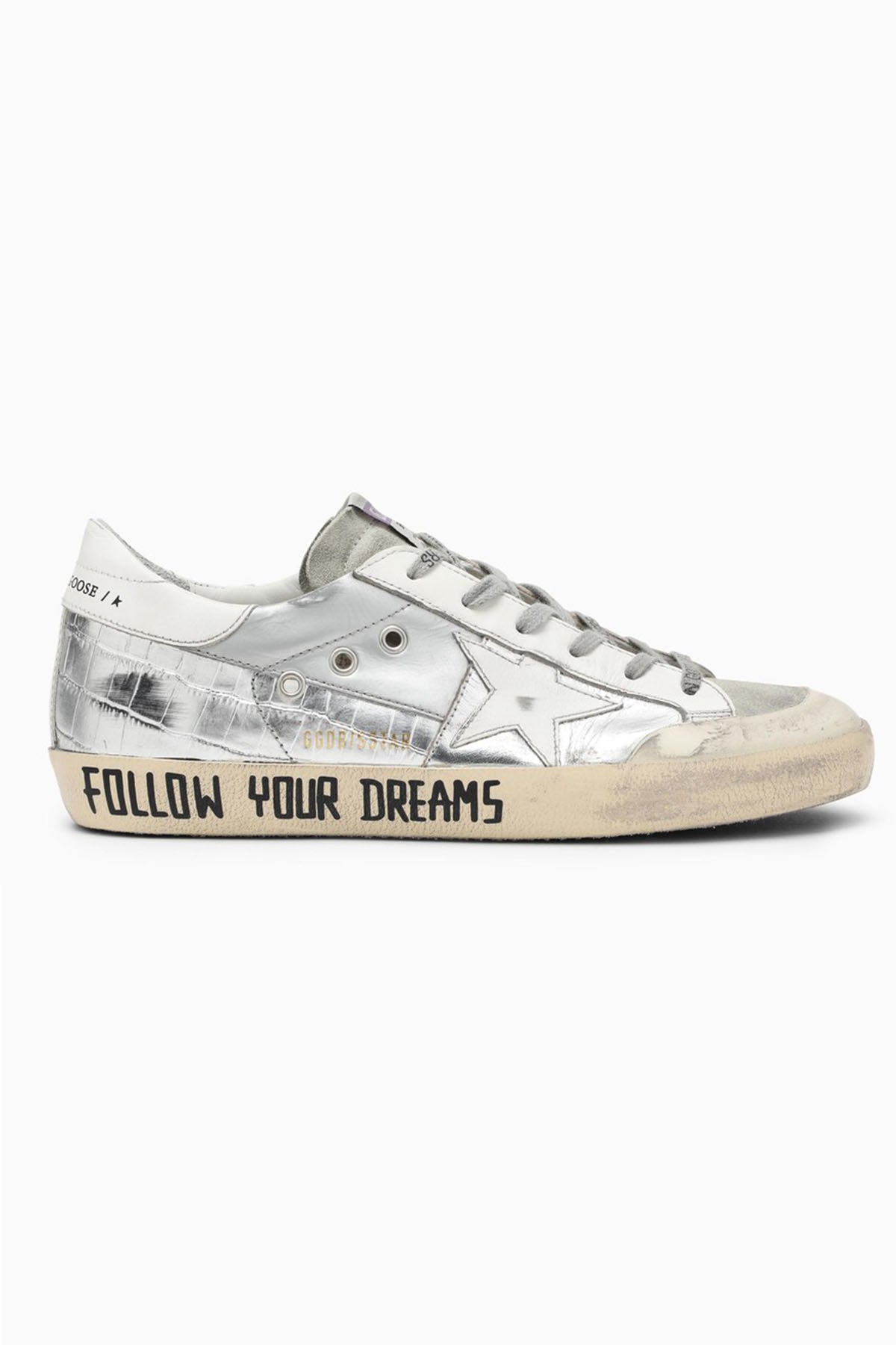 Golden Goose Super-Star Metalik Eskitme Deri Sneaker Ayakkabı-Libas Trendy Fashion Store