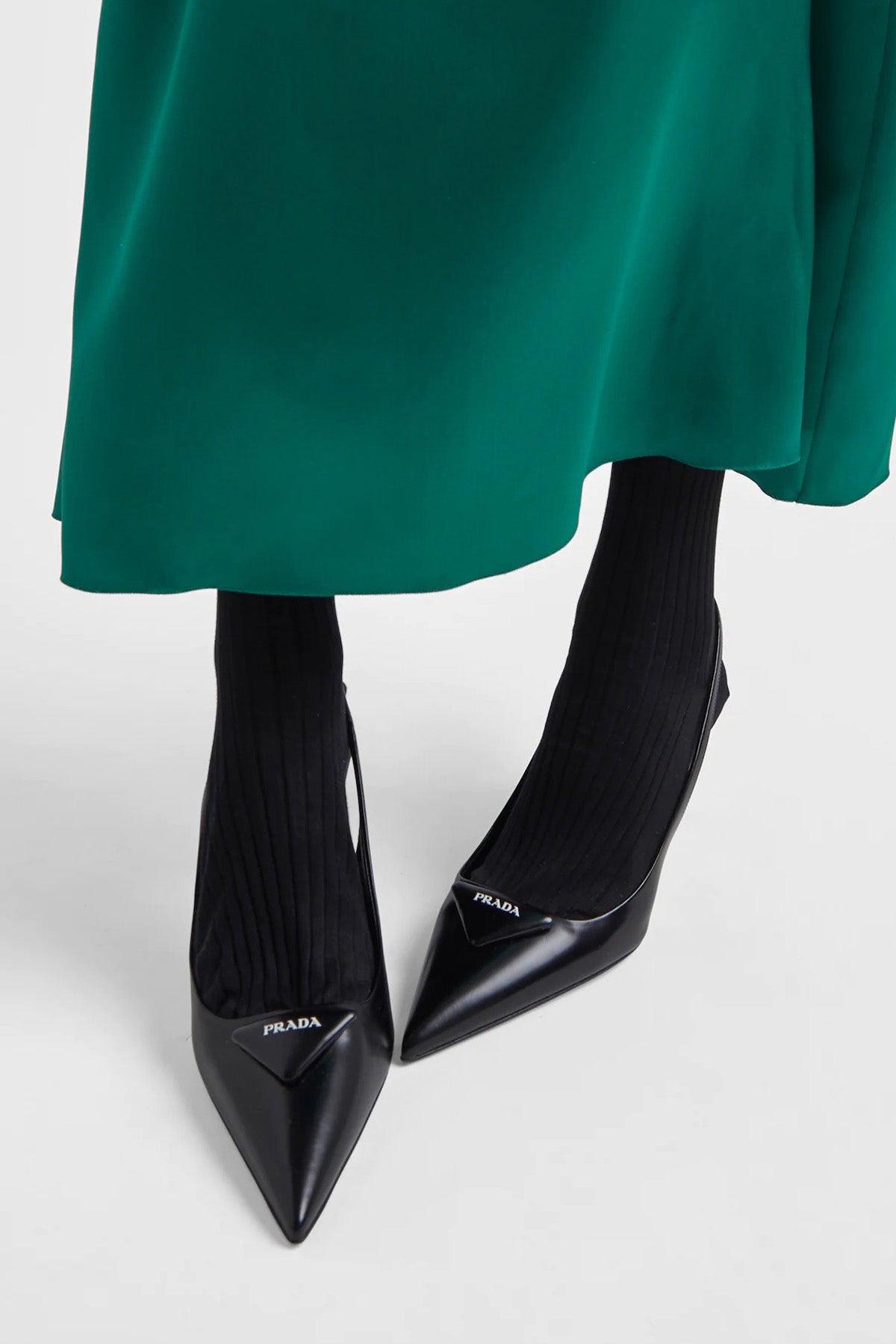 Prada Deri Stiletto Ayakkabı-Libas Trendy Fashion Store