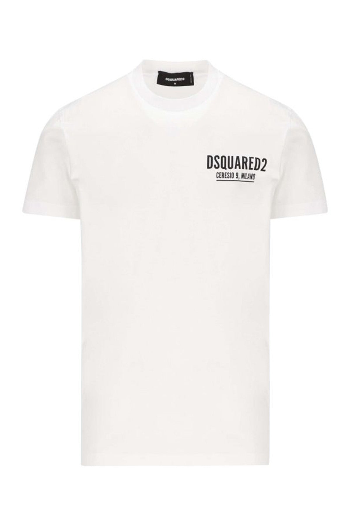 Dsquared Logolu Yuvarlak Yaka T-shirt-Libas Trendy Fashion Store