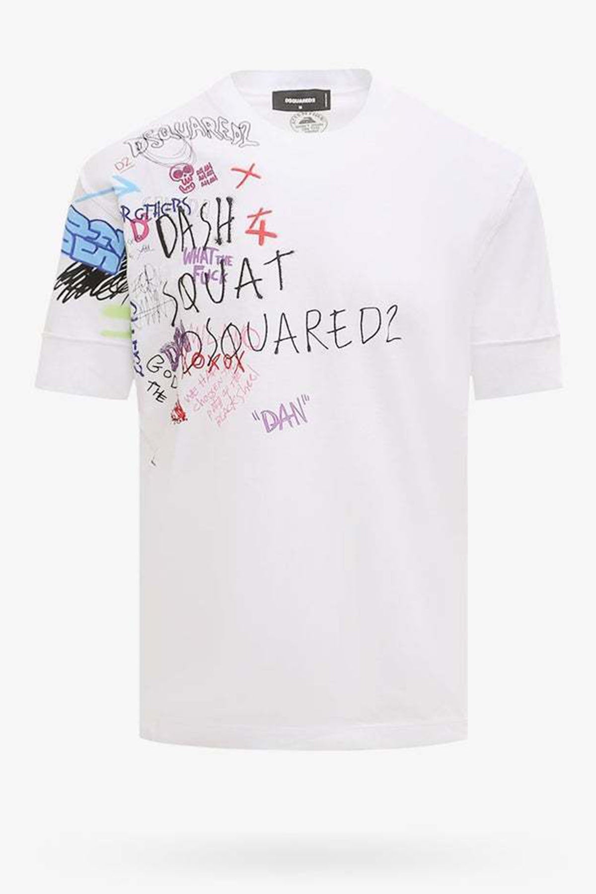 Dsquared Yazı Detaylı Yuvarlak Yaka T-shirt-Libas Trendy Fashion Store