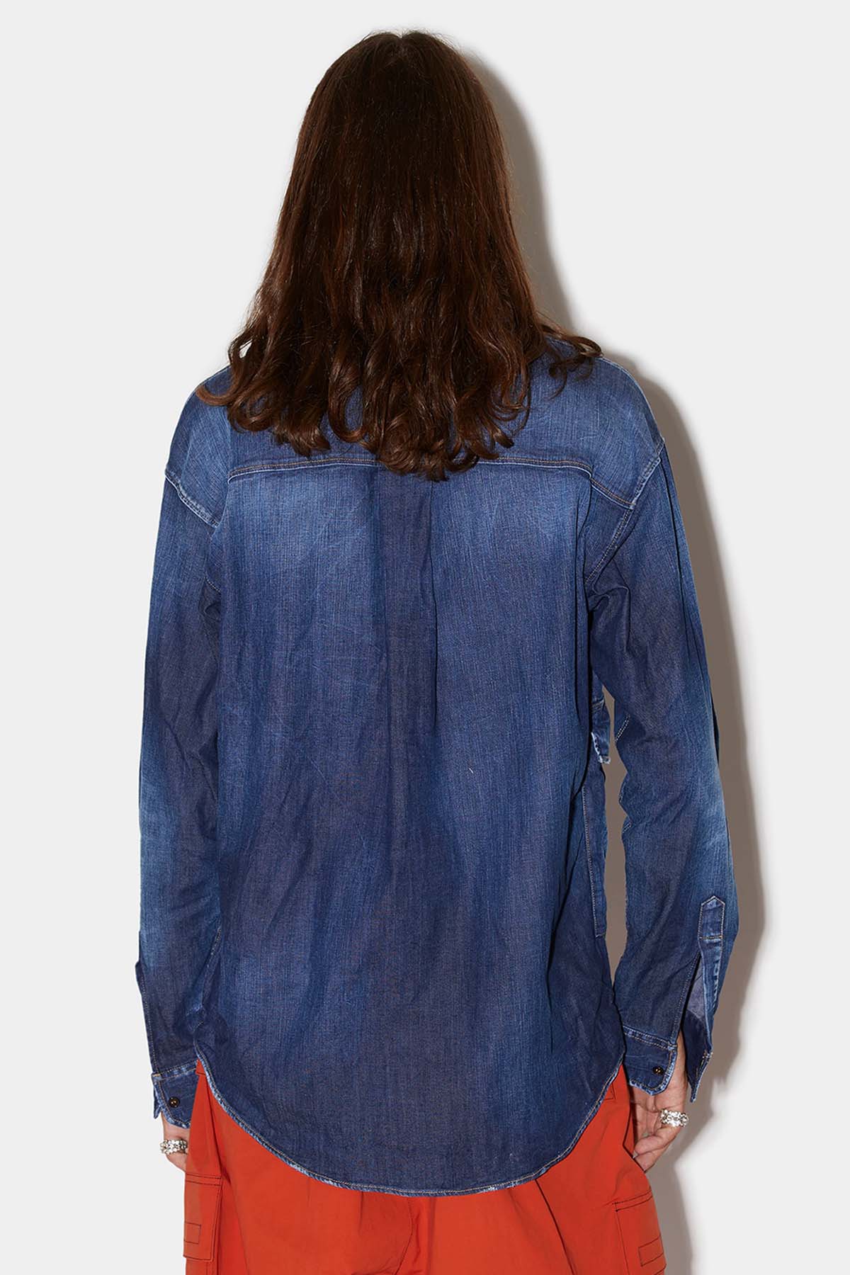 Dsquared Cep Detaylı Streç Denim Gömlek-Libas Trendy Fashion Store