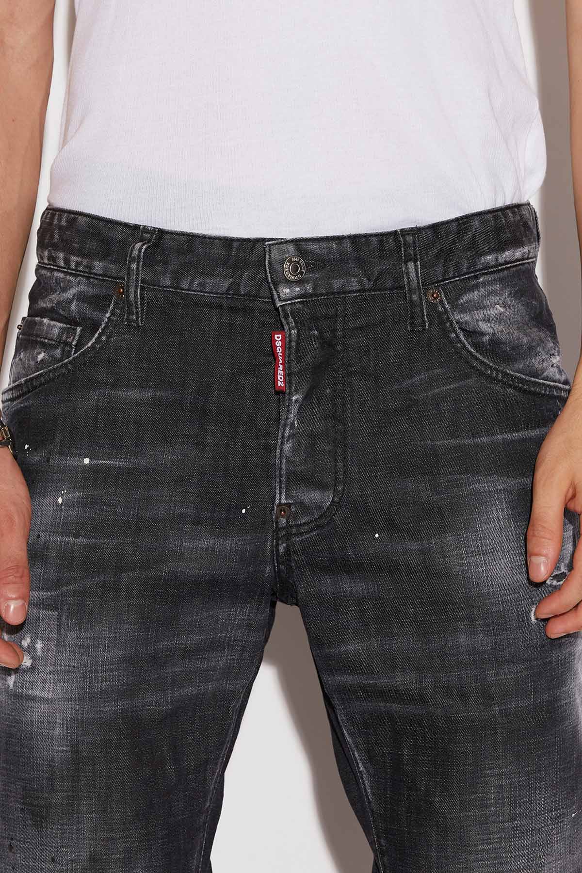 Dsquared Skater Yama ve Yırtık Detaylı Jeans-Libas Trendy Fashion Store