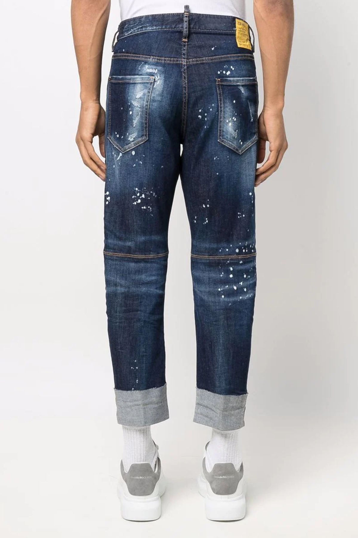 Dsquared Sailor Katlı Kısa Paça Rahat Kesim Jeans-Libas Trendy Fashion Store