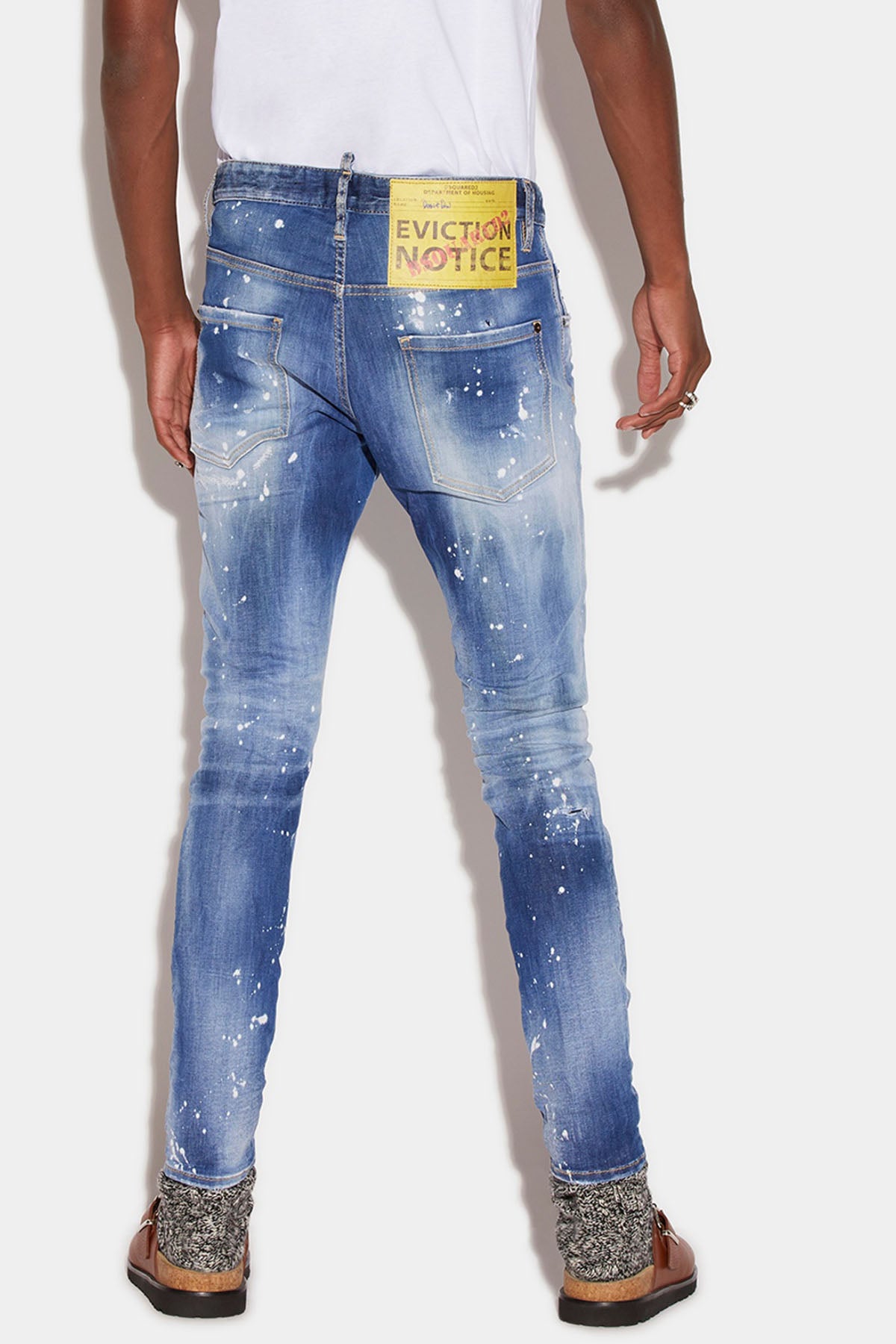 Dsquared Skater Yama ve Yırtık Detaylı Jeans-Libas Trendy Fashion Store
