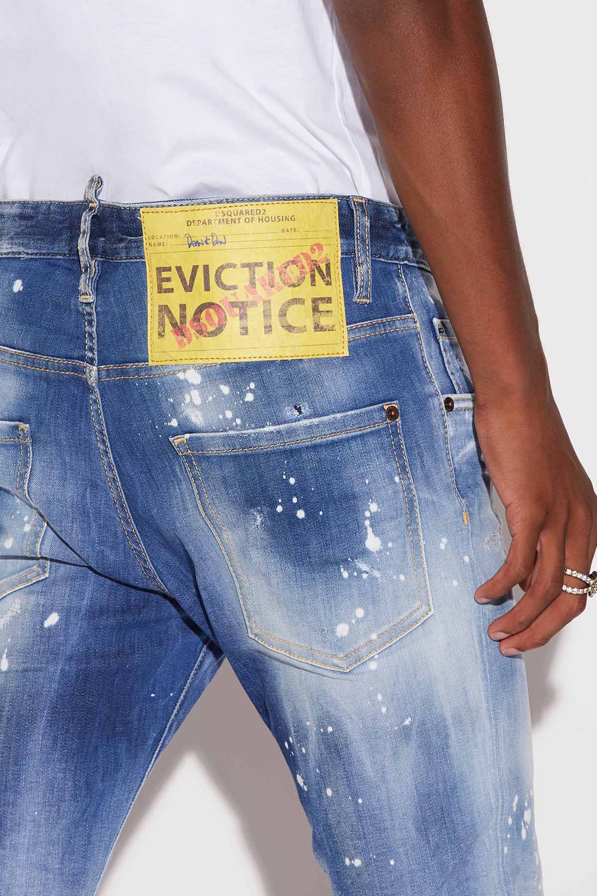 Dsquared Skater Yama ve Yırtık Detaylı Jeans-Libas Trendy Fashion Store