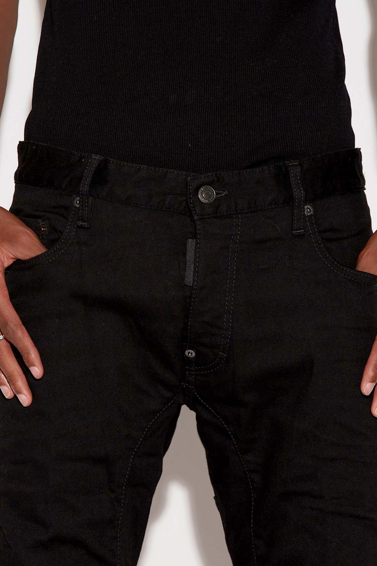 Dsquared Skater Black Bull Jeans-Libas Trendy Fashion Store